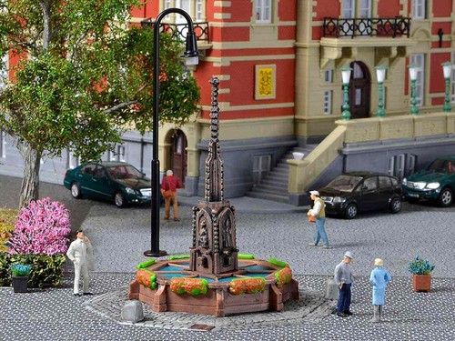 Kibri 38910 rathaus brunnen - rathaus,